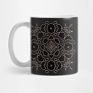 Vintage Fractal Pattern Design Mug